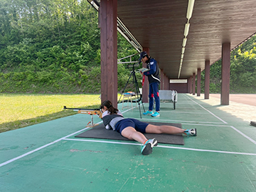 [写真]基本射撃の様子