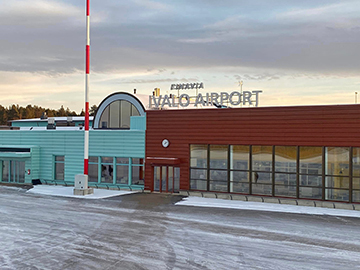 [写真]フィンランドのイバロ空港