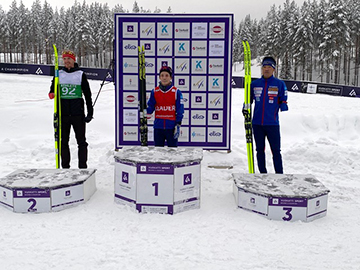 [写真]5kmクラシカル競技メダルセレモニー