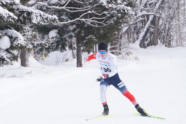 [写真]川除選手のレース中の様子