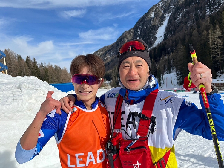 [写真]川除選手と長濱監督