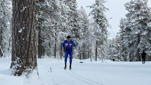 [写真]トレーニング中の新田選手