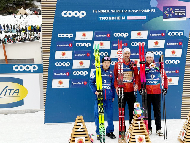 [写真]川除選手ノルウェー・トロンハイムスプリント種目2位