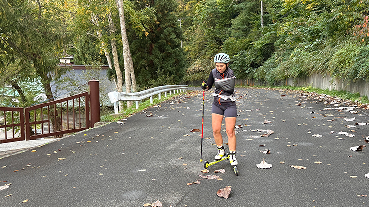 [写真]最終合宿での阿部選手の様子