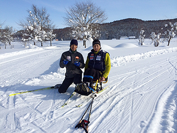 [写真]莅戸コーチと武山さん