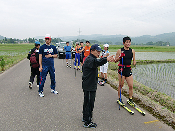 [写真]スピード持久トレーニングの様子