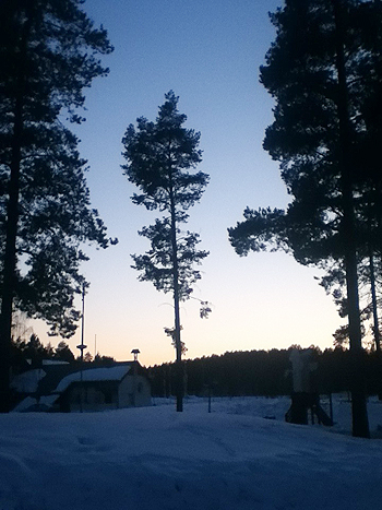 [写真]フィンランドの夕焼け