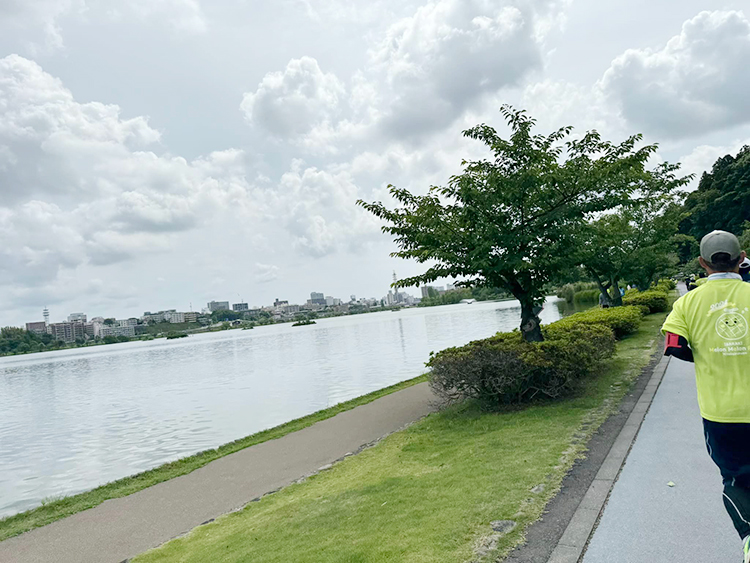 [写真]千波湖畔