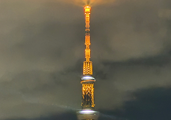 [写真]金色のスカイツリー