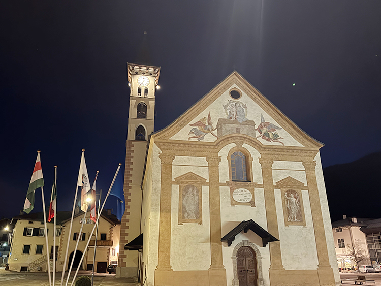 [写真]Val di Fiemmeの教会