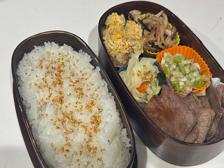 [写真]牛タン弁当風