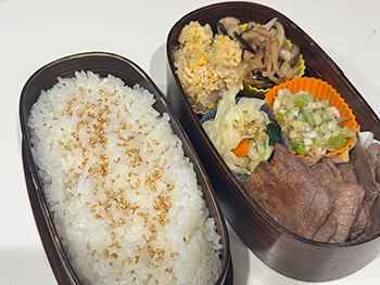 [写真]牛タン弁当風