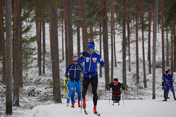 [写真]Vuokattiでトレーニング