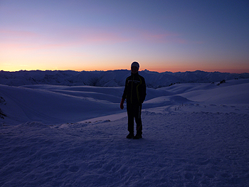 [写真]ニュージーランドの夕焼け