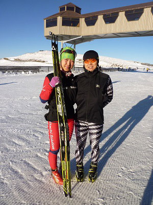 [写真]出来島選手と太田渉子選手