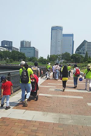 [写真]バリアフリーの「ジャパンウォーク in Tokyo」ショートコース