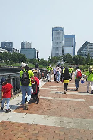 [写真]バリアフリーの「ジャパンウォーク in Tokyo」ショートコース