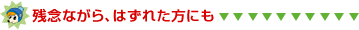 さらに、はずれた人にも抽選で！