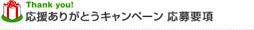 応援ありがとうキャンペーン　応募要項