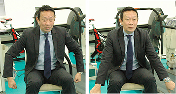 選手に指示を出す佐藤勇治コーチ