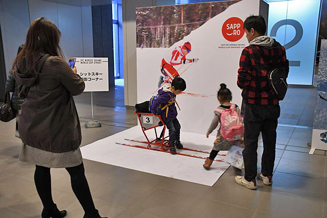 [写真]札幌地下街でのPRイベント会場